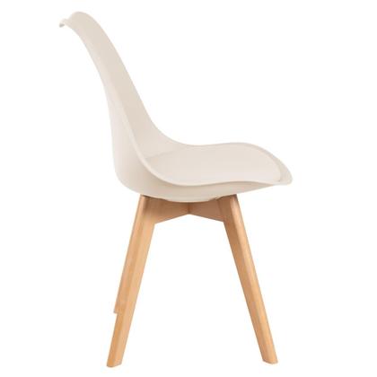 Imagem de KIT - Mesa redonda com tampo de vidro 80 cm + 3 cadeiras Leda