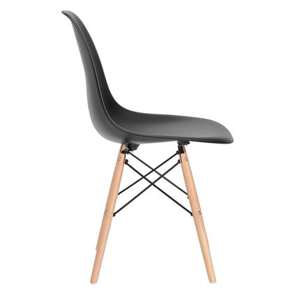 Imagem de KIT - Mesa redonda Eames 120 cm preto + 4 cadeiras Eiffel DSW