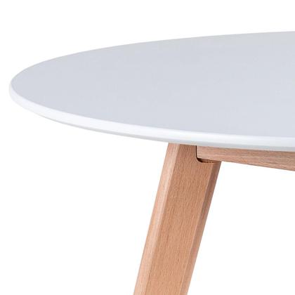 Imagem de KIT - Mesa redonda Leda 80 cm + 2 cadeiras estofadas Leda