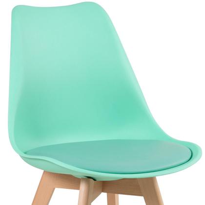 Imagem de KIT - Mesa redonda Leda 80 cm + 2 cadeiras estofadas Leda