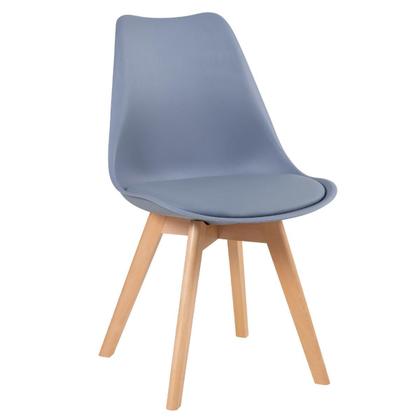 Imagem de KIT - Mesa redonda Leda 80 cm + 3 cadeiras estofadas Leda