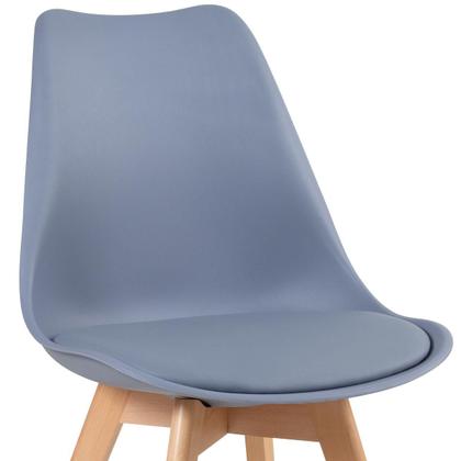 Imagem de KIT - Mesa redonda Leda 80 cm + 3 cadeiras estofadas Leda