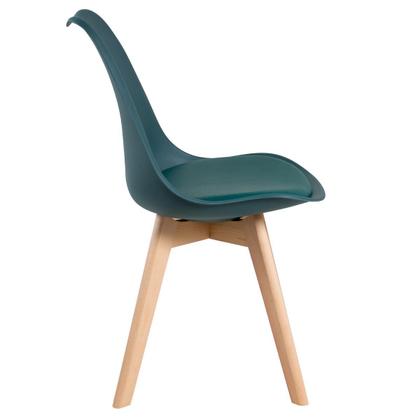 Imagem de KIT - Mesa redonda Leda 80 cm + 3 cadeiras estofadas Leda