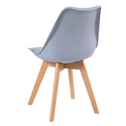 Imagem de KIT - Mesa redonda Leda 80 cm + 3 cadeiras estofadas Leda