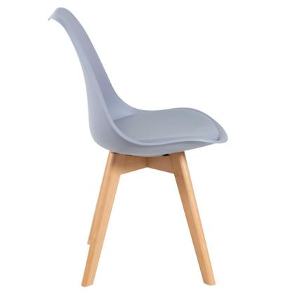 Imagem de KIT - Mesa redonda Leda 80 cm + 3 cadeiras estofadas Leda