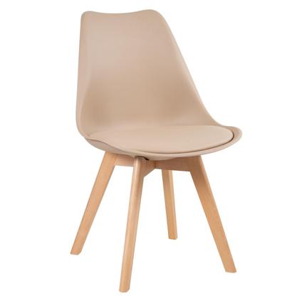 Imagem de KIT - Mesa redonda Leda 80 cm + 3 cadeiras estofadas Leda