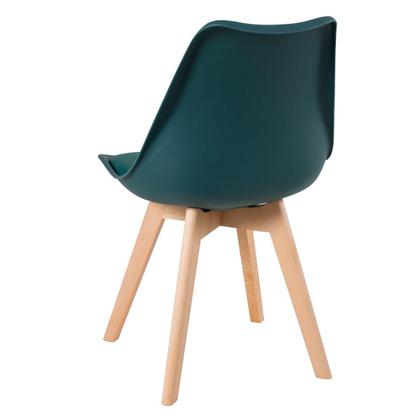 Imagem de KIT - Mesa redonda Leda 80 cm + 3 cadeiras estofadas Leda