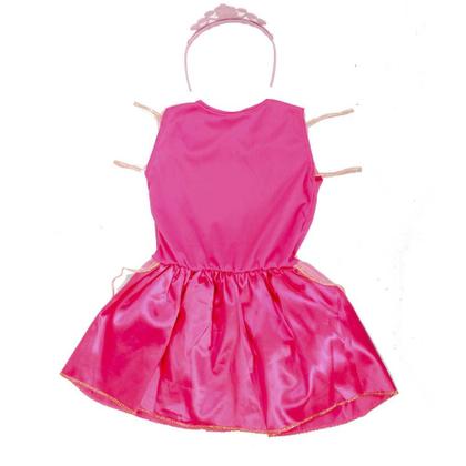 Imagem de Kit Mesinha Infantil 2 Cadeira + Fantasia Princesa Fada Rosa