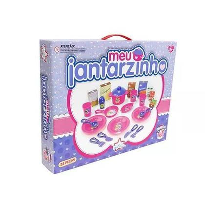 Imagem de Kit Meu Jantarzinho + Mesa Tritec Rosa Mundo Encantado