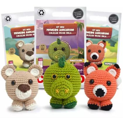 Imagem de Kit Meu Primeiro Amigurumi Coleção Bicho Bola Círculo