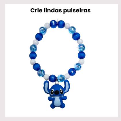 Imagem de Kit Miçangas infantis Pingente para montar pulseiras colar bijuterias para crianças