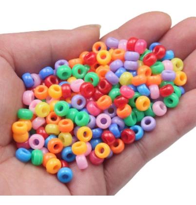 Imagem de Kit Miçangas para Pulseiras e Joias Coloridas Infantil Expressão Criativa Montagem de Colares Divertidos