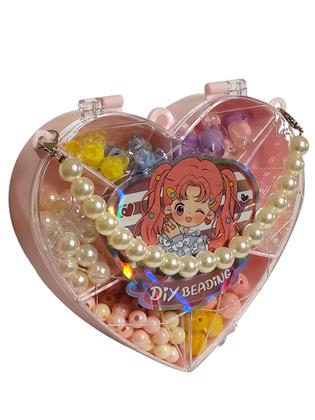 Imagem de Kit Miçangas Porta Bijuteria Biju Coração 90 Peças Toys Import