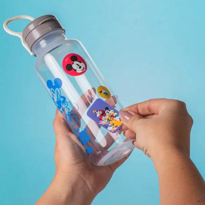 Imagem de Kit Mickey Porta Lanche Infantil Garrafa Antivazamento Potes