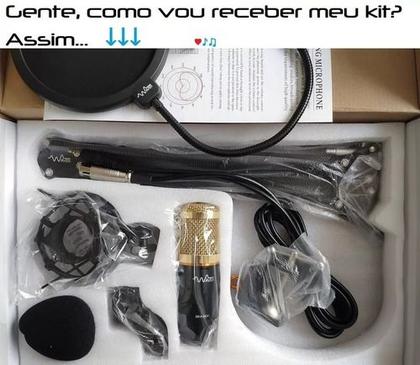 Imagem de Kit Microfone Condensador Bm800 Plus Waver