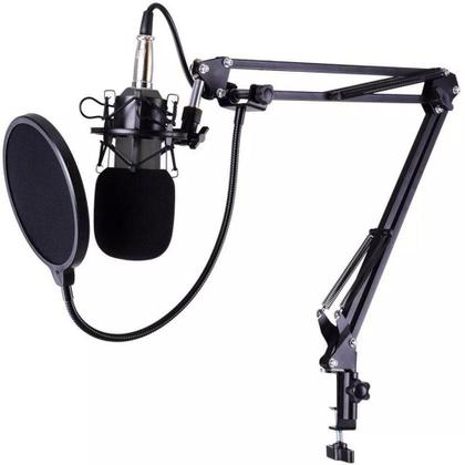 Imagem de Kit Microfone Estúdio Pop Filter Aranha Braço Articulado XLR - Lelong