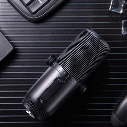 Imagem de Kit Microfone gamer,Thronmax,LED's,USB-C,4 padrões polares,96 KHz,pop filter