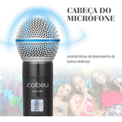 Imagem de Kit Microfone Sem Fio Digital Profissional