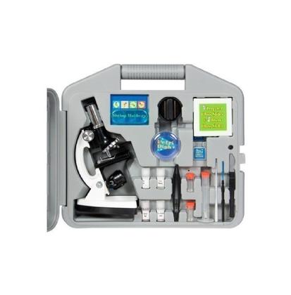 Kit Microscopio Biologico maleta Portátil 28 Peça 600x 1200x