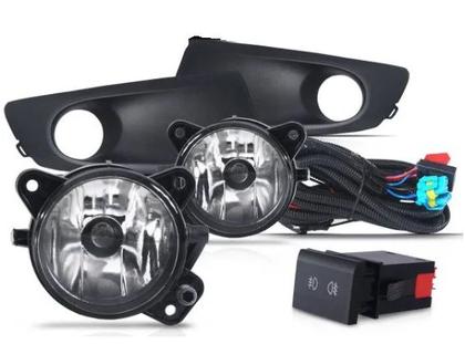 Imagem de Kit Milha Neblina Moldura Preta Volkswagen Fox 2010 a 2013