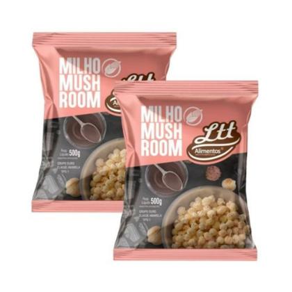 Imagem de kit Milho de pipoca mushroom 1kg + 2 temperos em sache você escolhe