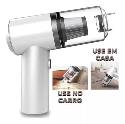 Imagem de Kit Mini Aspirador de Pó Portátil Automotivo USB Recarregável