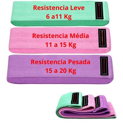 Imagem de Kit Mini Band 3 Elastico Faixa Terabander Extensor Superband