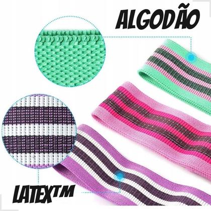 Imagem de Kit Mini Band 3 Elastico Faixa Terabander Extensor Superband