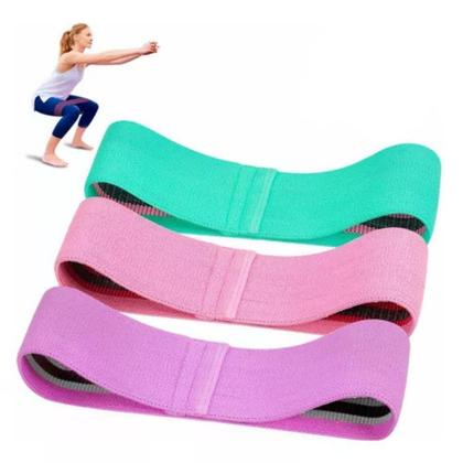 Imagem de Kit Mini Band 3 Elastico Faixa Terabander Extensor Superband