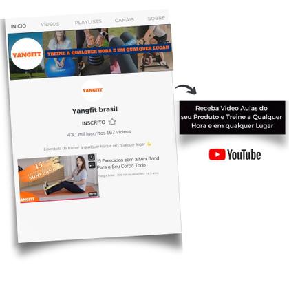 Imagem de Kit Mini Band Faixa Elástica Circular 4 Intensidades Yangfit