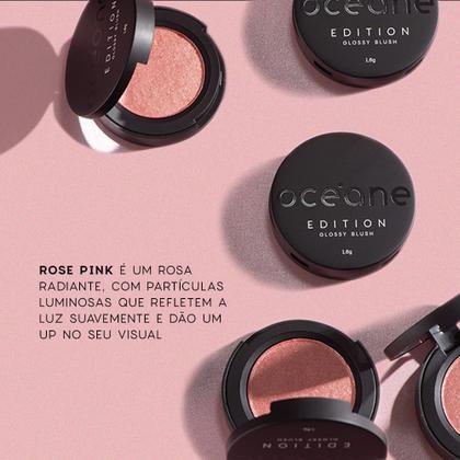 Imagem de Kit Mini Batom Rosa + Mini Blush Cintilante + Lápis de Contorno Labial Océane Edition (3 Produtos)