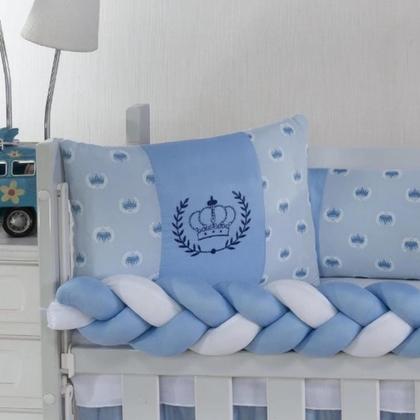 Imagem de Kit Mini Berço Protetor Trança Sublimado 06 Peças Classic Menina Menino