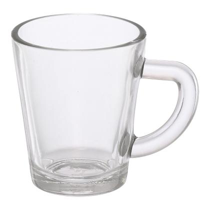 Imagem de Kit Mini Caneca De Vidro Transparente Café Expresso Lisa 6 Unidades - 70ml - Hauskraft