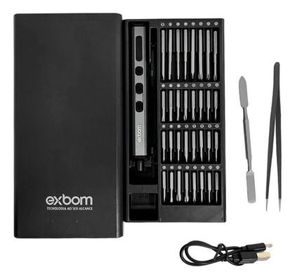 Kit Mini Chave Elétrica 68 Em 1 Sem Fio Recarregável Usb - Exbom
