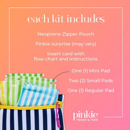 Imagem de Kit Mini de Absorventes de Algodão Orgânico Pinkie Period Prep