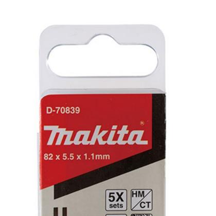 Imagem de Kit Mini Faca Plaina 82 mm 10 Unidades D-70839 Makita