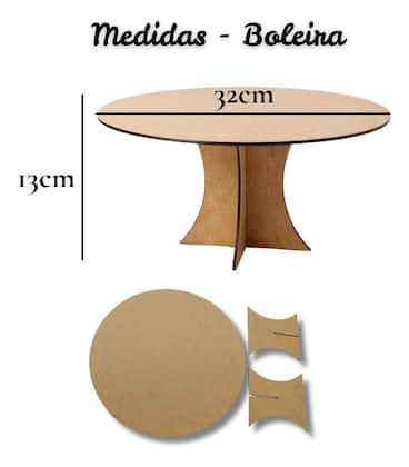 Imagem de Kit Mini Festa Decoração Aniversário Mdf 50cm 4 Peças