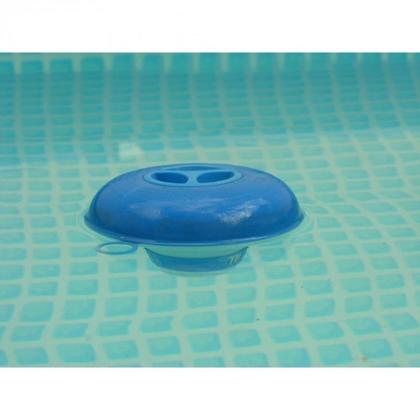 Imagem de Kit Mini Flutuador Clorador + 2 Pastilhas de Cloro 200g para Piscinas