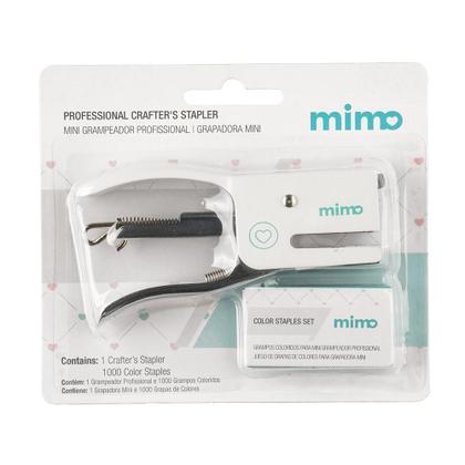 Kit Mini Grampeador Profissional com 1000 Grampos Coloridos - Mimo Imagem de Kit Mini Grampeador Profissional com 1000 Grampos Coloridos - Mimo