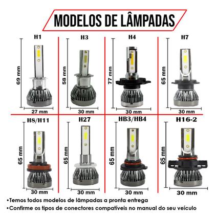 Imagem de Kit mini led vw virtus 2018/2023 22000 lúmens 6500k (baixa)(canceller)