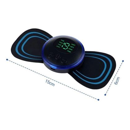 Imagem de Kit Mini Massageador Elétrico Portátil Cervical Recarregável