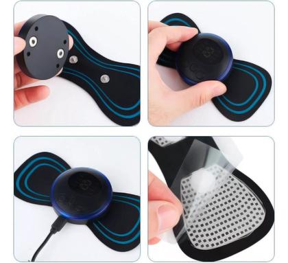 Imagem de Kit Mini Massageador Elétrico + Tapete Massageador De Pés