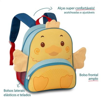 Imagem de Kit Mini Mochila Costas Infantil Com Lancheira Térmica Pets