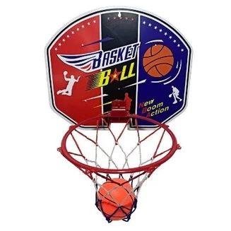 Imagem de Kit mini tabela basquete cesta com bola nba para parede brin