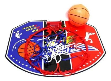Imagem de Kit mini tabela basquete cesta com bola nba para parede brin