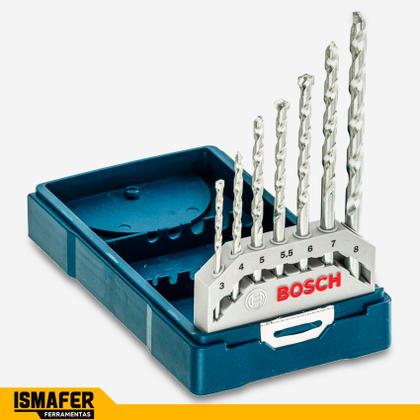 Imagem de Kit Mini X-line Com 7 Brocas Bosch P/ Concreto E Pedra Bosch