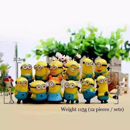 Kit Minions 12 Bonecos Meu Malvado Favorito - ActionCollection