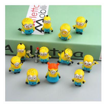 Kit Minions 12 Bonecos Meu Malvado Favorito - ActionCollection