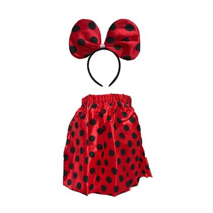 Imagem de Kit Minnie Infantil com Saia e Tiara