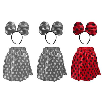 Imagem de Kit Minnie Infantil com Saia e Tiara